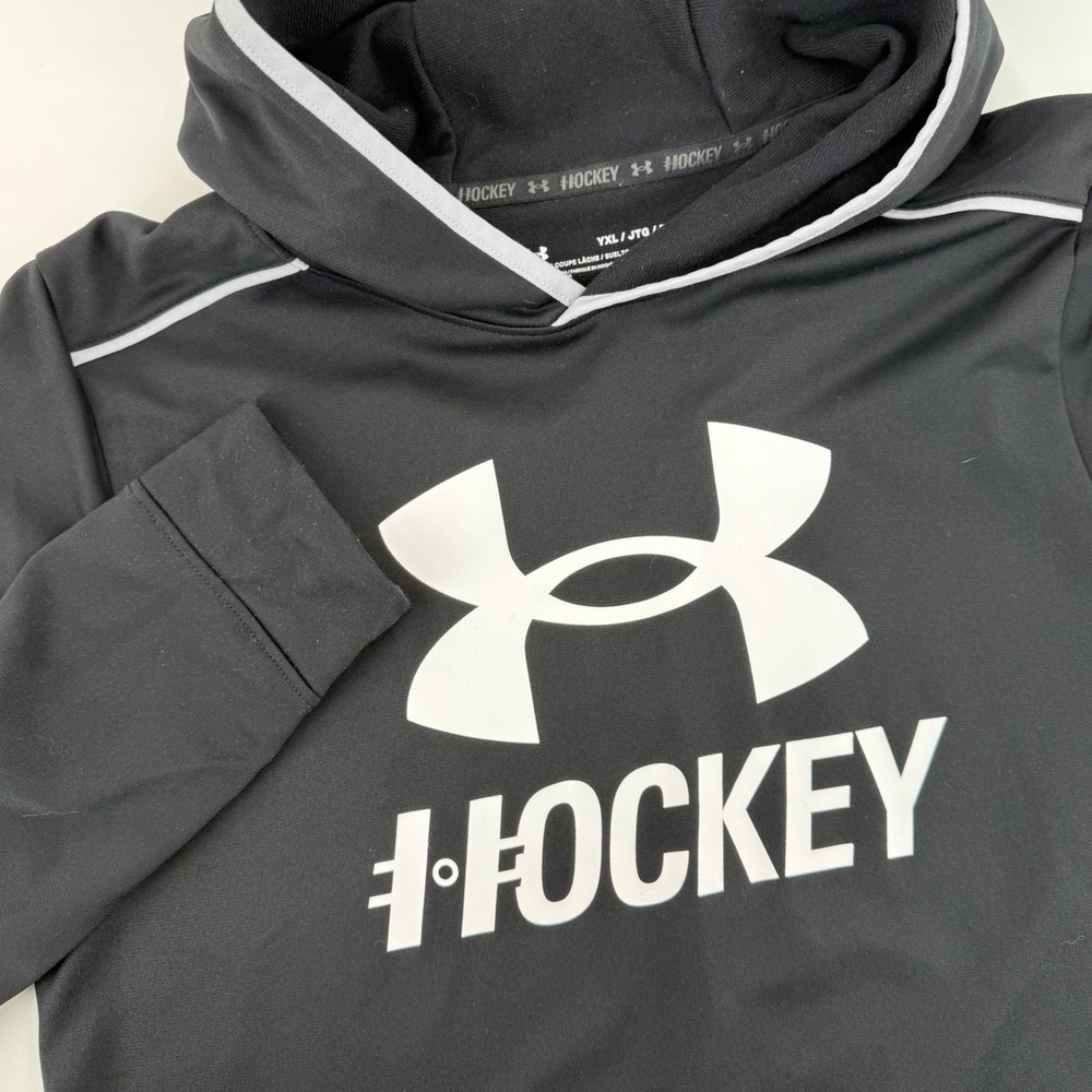 Under Armour Black Hockey ColdGear Hoodie Youth YXL